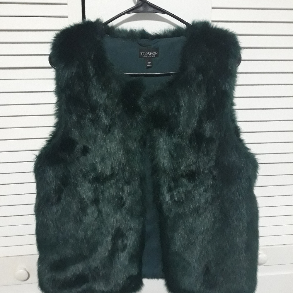 Faux fur vest